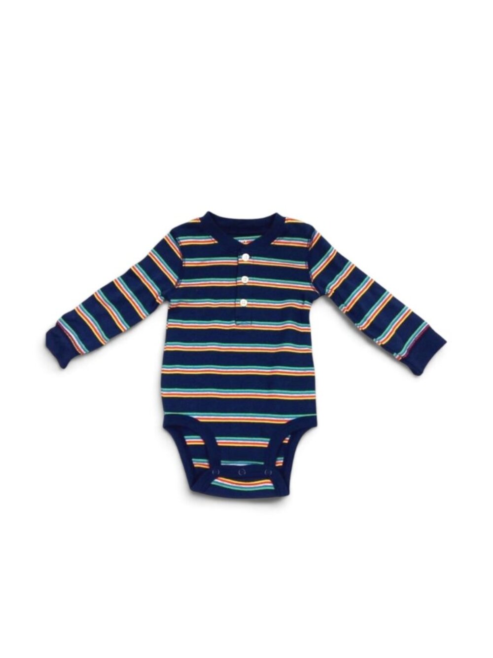 NWT Carter’s Baby Boy Long Sleeve Bodysuit Navy Striped